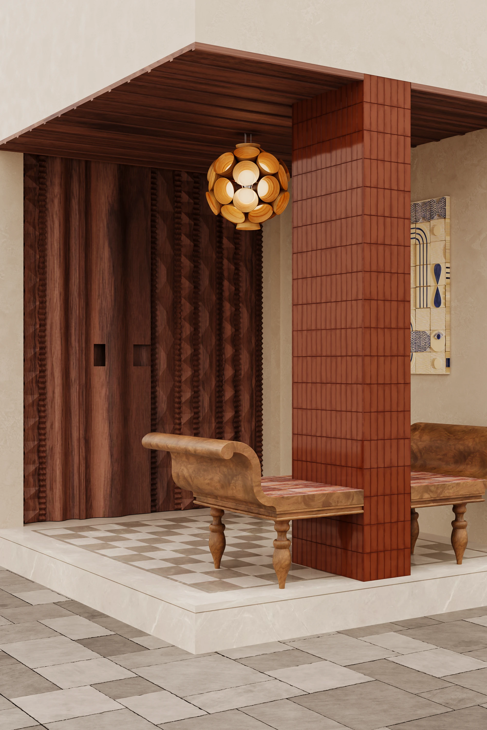 Jalan Residence four-floor residential render